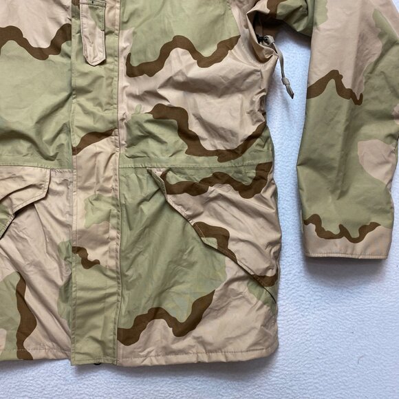 Military ECWCS Parka Jacket Mens M Long Desert Camo Gore-Tex Cold Weather USA - Picture 4 of 14
